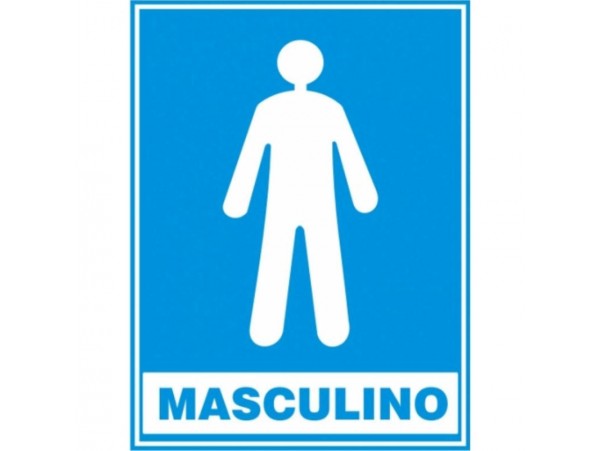 Placa Banheiro Masculino